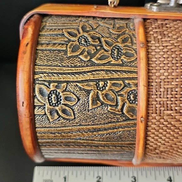 Artisan Floral Brown Mini Bag - Picture 2 of 5